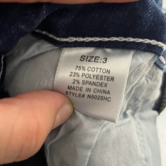 FashionNova Can't Control It Cargo Jeans - Dark Wash - Picture 7 of 8